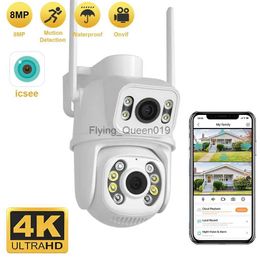 CCTV Lens TAITAS 8MP 4K PTZ Wifi Camera Dual Lens Dual Screen Ai Human Detect Auto Tracking Wireless Outdoor Surveillance Camera iCSee YQ230928