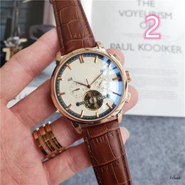 2021 All dials work tourbillon Five stitches Automatic mechanical watches high quality Fashion Men sport Watch Stainless steel Top251h