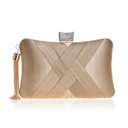 Evening Bags Tassel Fashion Ladies Day Clutch Bag Small Shoulder Handbags Female Party Wedding Evening Bag For Women Phone Purse 230927