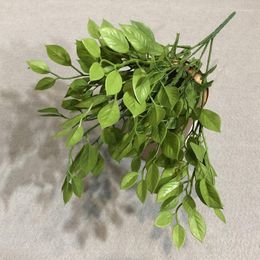 Decorative Flowers Fake Plant Fern Plants Artificial Tropical Leaves Shrubs Grass Hanging Wedding Porch Home Decor