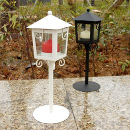 Candle Holders SPMART Vintage Street Lamp Design Holder Tea Light Candlestick Stand