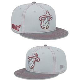 American Basketball Heat Snapback Hats 32 Teams Luxury Designer The Finals Champions Locker Room Casquette Sports Hat Strapback Snap Back Adjustable Cap a2