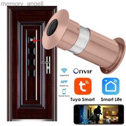 Doorbells Home Security Monitor Tuya 2.4ghz Wifi Remote Monitoring Mini Cctv Network Audio Horn P2p Wifi Camera 1080p Ip Camera YQ2301003