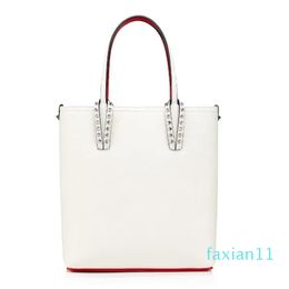 designer totes rivet genuine leather Red Bottom Handbag composite handbag famous purse shopping bags