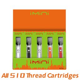 China Vapes Original Manufacturer Imini AVV AVB Variable Voltage Battery 510 Carts 380mAh Batteries Preheat Vape Pen for Vapour Cartridges in Display Box EU Market