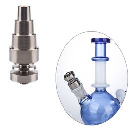 Chinafairprice T003 Smoking Pipe Titanium Nails Universal 6 in 1 Titanium Nail 10mm/14mm/18mm Male Female Glass Water Pipes Dab Rig Bong Tool Smoking Accessories