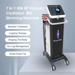 High-tech Physiotherapy Machine for Body Shaping Fat Remove Cavitation Vacuum Machine with RF Lymphatic Detox Scrapping Cupping Therapy