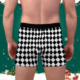 Underpants Slips Man Christmas Panties Cotton Boxershorts Soft Underwear Mens Boxers Breathable Briefs Loose Shorts