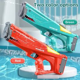 Baby Bath Toys Automatic Electric Water Gun Toys Shark High Pressure Outdoor Summer Beach Toy Kids Adult Water Fight Pool Party Water Toy 230928