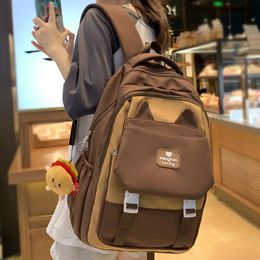 School Bags Fashion Female High Capacity Women Cute Bag Student Kawaii Lady Teenager Laptop Trendy Travel College BackpackS Book Girl 230927