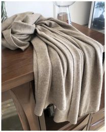 Scarves 100 Pure Cashmere Scarf Women Knitted Winter Autumn Elegant and smart pure cashmere scarf for men women 230927