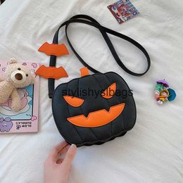 Totes Halloween Funny Pumpkin 2023 Autumn New Fashion Personalized Creative Trend Shoulder Women's Bag Skew Bag11stylishyslbags