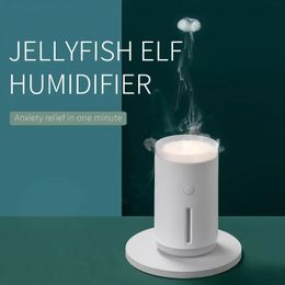 Cool Mist Humidifier-USB Personal Desktop Humidifier,Humidifier With Jellyfish-shaped Spray For Stress Relief,humidifiers For Bedroom,Automatic Shut-Off