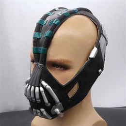 Bruce Wayne The Dark Knight Rises Bane Cosplay Latex Mask Prop Halloween H0910213C