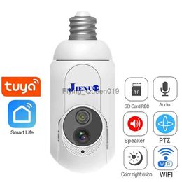 CCTV Lens Tuya Mini IP Camera WiFi Light Surveillance Video Color Night Vision Wireless Security PTZ Camera E27 Interface Smart Life YQ230928