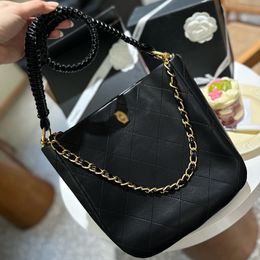 Luxury Designer Classic Hobo Crossbody Bag French Brand Women Genuine Leather Shoulder Bag Famous Paris Double Letter High Quality Luxurious Ladies Shopping Bag