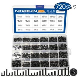 Tool Parts 720pcs countersunk flat head phillips small mini screw set m1.4 m1.7 m2 m2.5 m3 carbon steel computer notebook laptop screws kit 230928