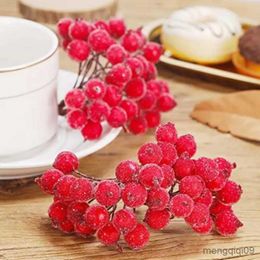 Christmas Decorations Artificial Berry Decorative Mini Christmas Vivid Red Berry Berries For Home Decoration