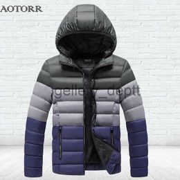 Men's Down Parkas Winter Warm Parka Coat Men's Fashion Hooded Windproof Jackets Male Ultralight Waterproof Parkas Man Casual Thicken Outdoor Tops J230928