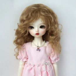 Dolls Messy Baby Curly Soft Wave Mohair BJD Wigs JD738 1/12 1/8 1/6 1/4 1/3 OB11 YOSD MSD SD DOD Nature Curly Doll Hair 230928