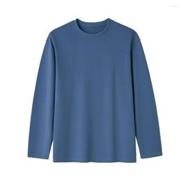 Men's T Shirts Cotton Multi Colours Long-sleeved T-shirt Women Casual Loose Basic Style Bottoming Shirt Blouse Tops Tees