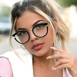 Woman Semi-Transparent Acetate Optical Eyeglasses Fashion Frame Spectacles for Women Prescription Eyewear Glasses Frame190i