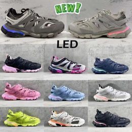 2023 Designer Luxus Damen Herren Freizeitschuh Track 3 3.0 LED Sneaker Trainer Beleuchtet Tess.S. Gomma-Leder-Trainer-Nylon-bedruckte Plattform BoL