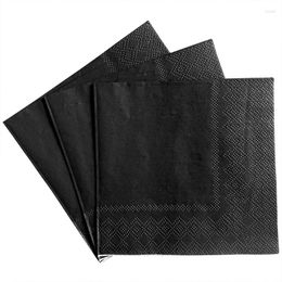Table Napkin 100pcs Solid Colour Paper Cocktail Napkins 2-Ply Disposable Beverage For Birthday Party Wedding Dinner