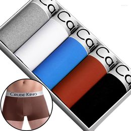 Underpants QUALIXIO 5pcs/lot Men Panties BoxerShorts Man Underwear For Boxers Breathable U Convex Male Mens Shorts M-4XL