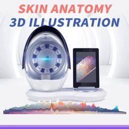 beauty items 3d skin diagnosis system oil test skin analyzer skin analyzer moisture tester portable intelligent facial skin machine