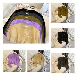 Designer sweater women cardigan fashion long sleeve sweaters letter printed luxury brand Cotton Blend cardigans 2023 knit jacket sweater womens wear 5 styles