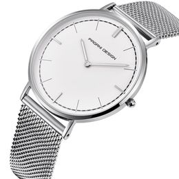 PAGANI DESIGN New Ultra thin Fashion Male Wristwatch Stainless Steel Business Waterproof Men Watch Simple Saat drop313P