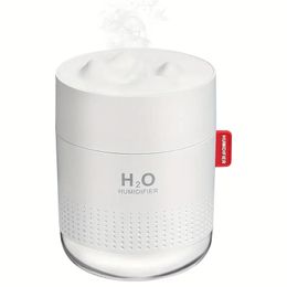 1pc Portable Mini Humidifier, 500ml Small Cool Mist Humidifier, USB Personal Desktop Humidifier For Baby Bedroom Travel Office Home, Auto Shut-Off