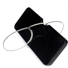 Sunglasses Foam Nose Reading Glasses Men With Case Women's Clip On Pads Mini Portable Wallet Reader