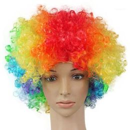 Party Hats Adult Colourful Wigs Heat Resistant Cosplay Dress Clown Costume Masquerade Christmas Carnival Club Supplies1267e