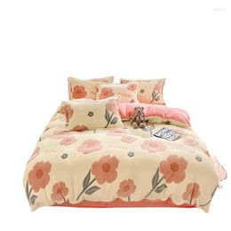 Bedding Sets 1 Piece Down Duvet Cover Flannel Coral Fleece Warm Winter Thick Double Bed Extra Large