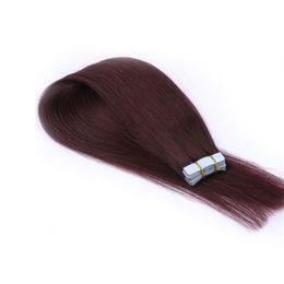 1622inch tape in skin human hair extensions color black blonde tape hair extensions 2 5g pcs 60pcs bag free fedex