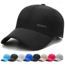 Ball Caps Breathable Mesh Summer Hat Ultra Thin Baseball Hats Adjustable Snapback Trucker Quick Dry Outdoor Sun