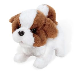 Plush Dolls Robot Dog Electronic Pets Puppy Barking Stand Walking Interactive Dog Plush Cute Teddy Toys Kids Gifts Toy For Children 230928