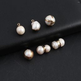 Pendant Necklaces 3pcs Natural White Pearl Irregural Baroque Charms For DIY Necklace Bracelet Earrings Jewelry Accessories Making