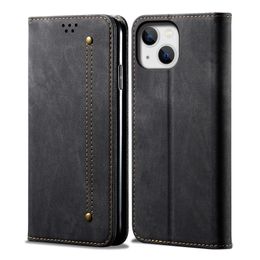 Jeans Phone Cases For Iphone 15 14 13 12 11 Mini Plus Max X XR XS 8 7 Wallet PU Leather Cover Case Fundas Capa