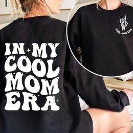 Women's Hoodies Sweatshirts In My Cool Mom Era Sweatshirts Mama Pullover Hooded Crewneck Sweatshirt Cotton Fashion Hoody Womans Clothing Mother's Day Gift YQ230928