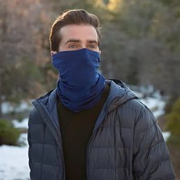 Scarves Merino Wool Neck Gaiter Unisex Ski Warmer Lightweight Scarf Multifunctional Neckwear for Men Women 230928