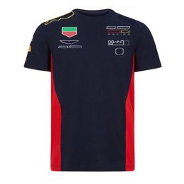 f1 T-shirt-sleeved racing suit t-shirt team style team uniform quick-drying and breathable short t-shirt customized180C