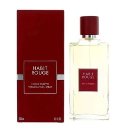 Factory Direct Men Perfume HABIT ROUGE 100ml EAU DE TOILETTE Fragrance Good Smell Long Time Lasting Body Mist In Stock
