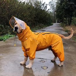 Dog Apparel Pet Reflective Clothes Waterproof Raincoat For Medium And Large Dogs Labrador Golden Retriever Samoyed Husky Alaskan Beagles