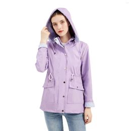 Women's Trench Coats Fashion Women Streetwear Coat Female Autumn Outerwear Cardigans Girl's Detachable Hood Lady's Casual