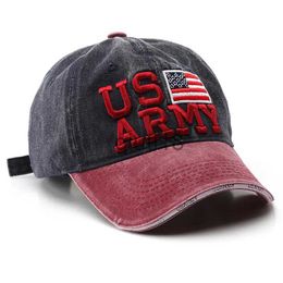 Ball Caps 2023 Fashion Women's Baseball Cap Letter Embroidery Washed Distressed Baseball Cap Personalized Street Men's Sports Casual Cap x0928