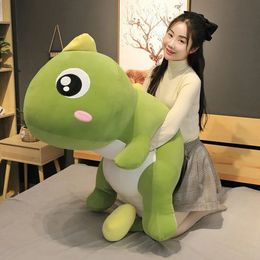 Plush Dolls 60-130CM Big Size Long Lovely Dinosaur Plush Toy Soft Cartoon Animal Dinosaur Stuffed Doll Pillow for Kids Girl Birthday Gift 230927