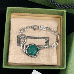 Top Fashion Design Letter Necklace Bracelet for Woman Gift Vintage High Quality Enamel Chains Bracelet Jewellery Supply239S